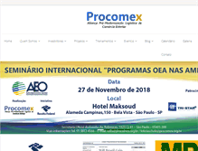 Tablet Screenshot of procomex.org.br